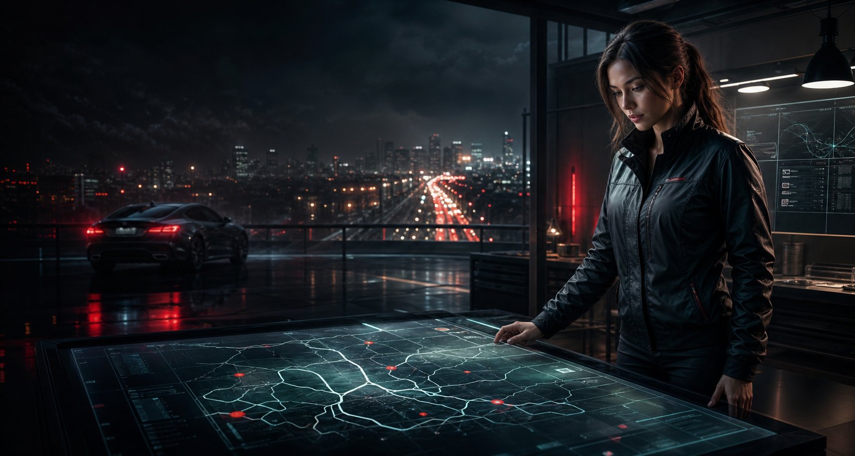 Night route map Nissan Expert